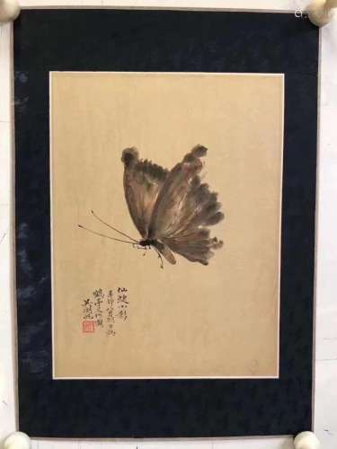 TRADITIONAL PAINTING OF BUTTERFLY, WU HUFAN