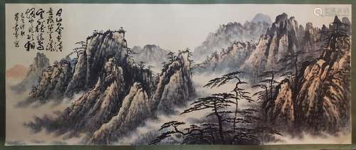 CHINESE PAINTING OF MOUNTAIN VIEW, DONG SHOUPING