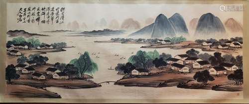 PAINTING OF RIVERSIDE SCENERY, QI BAISHI