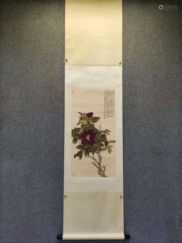 CHINESE PAINTING OF FLOWERS, YU FEI'AN