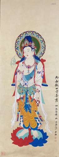 FIGURAL PAINTING OF GUANYIN, CHANG DAI-CHIEN