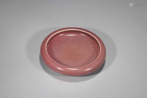 COWPEA RED GLAZED PORCELAIN BRUSH WASHER