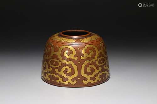 GILT BRONZE WATER POT