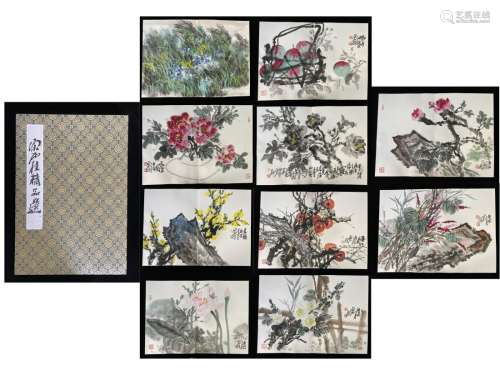 CHINESE PAINTING ALBUM OF FLOWERS, SONG YUGUI