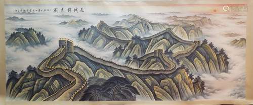 CHINESE PAINTING OF THE GREAT WALL, TAO LENGYUE