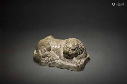 Stone Lion Statue from Tang