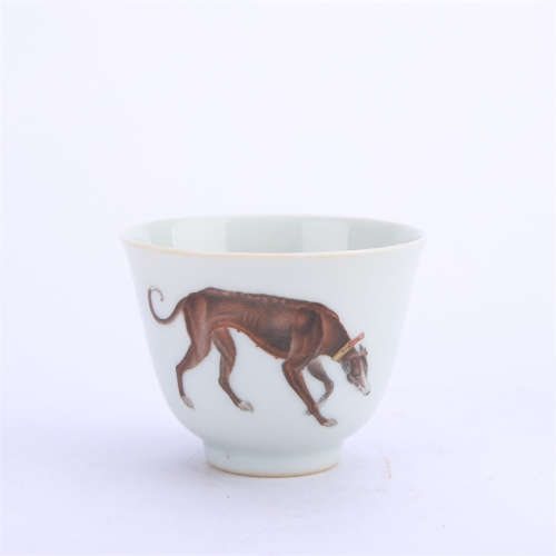 Colored Enameled Cup from Min