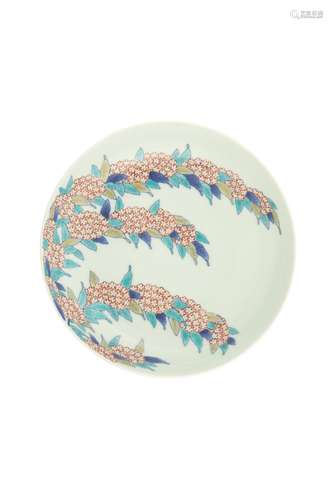 A NABESHIMA-STYLE PORCELAIN DISH.