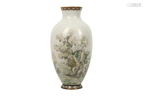 A LARGE JAPANESE CLOISONNÉ VASE.