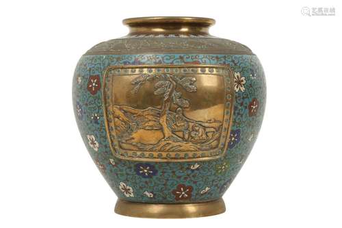 A JAPANESE CLOISONNÉ VASE.