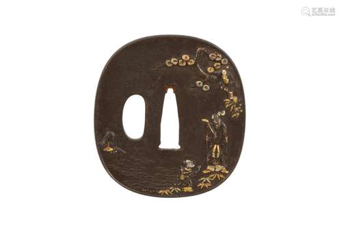 AN IRON TSUBA.