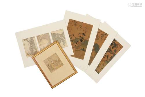 JAPANESE WOODBLOCK PRINTS BY KORYUSAI AND HIROSADA.