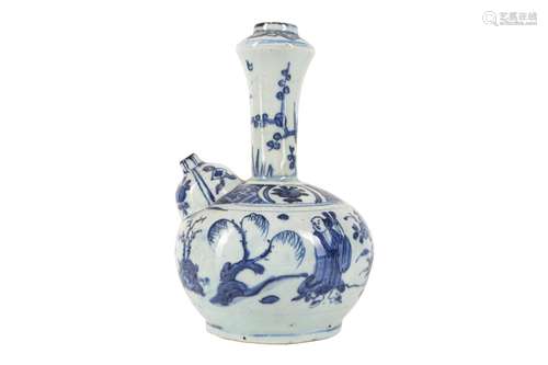 A CHINESE BLUE AND WHITE KENDI.