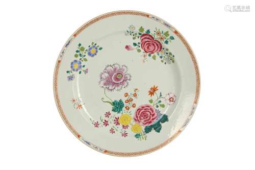 A CHINESE FAMILLE ROSE DISH.