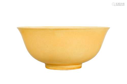 A CHINESE YELLOW-GLAZED BOWL.