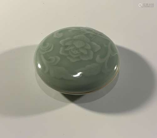 Chinese Celadon Porcelain Ink Box