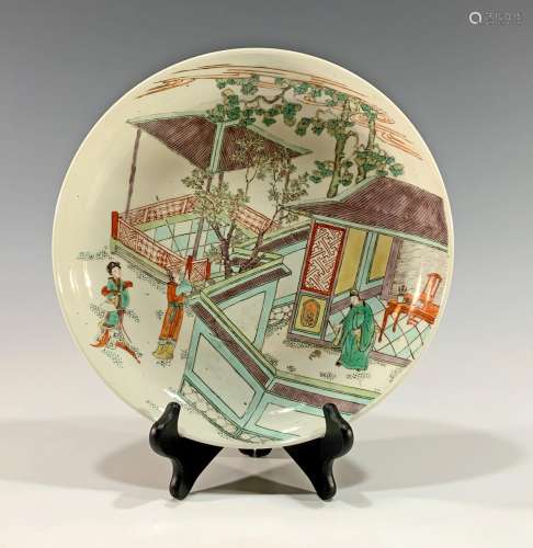 Chinese Famille Verte Charger, 20th Century