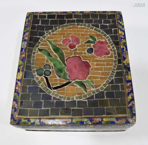 Chinese CloisonnÃ© Box with Dragons
