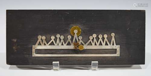 Mexican Sterling Silver, Copper and Wood Last Supper