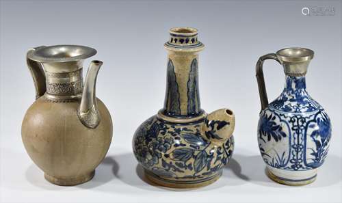 3 Chinese Ceramic Pitchers, 16-18th Century