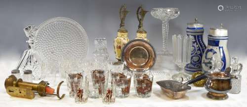 Lot of ABCG, Stoneware, Federal Glass, Etc.