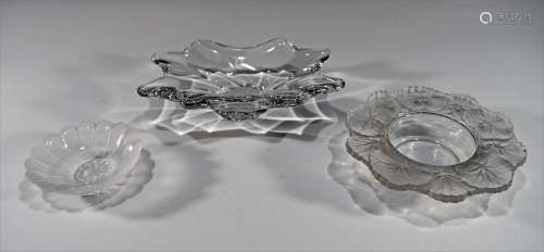 Lalique and Baccarat Glass Bowls