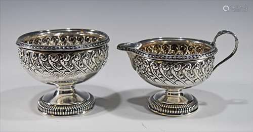 19th Century Gorham Sterling Silver Sugar and Creamer