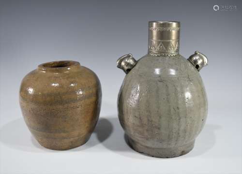 2 Chinese Ceramic Jars, 17th Century or Earlier