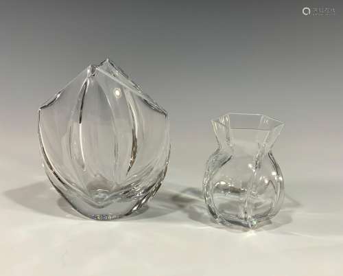 2 Baccarat Corolle and Bagatelle Vases