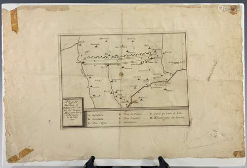 French Battle Map 1710