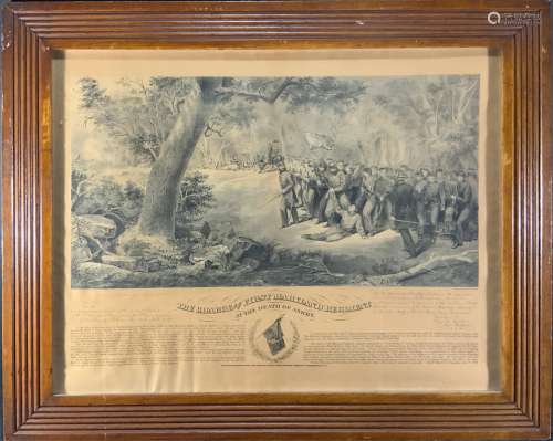 19th Century Civil War Lithograph by W.L. Sheppard