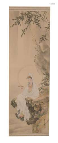 Chinese Painting of Guanyin by Yun Qin Nv Shi