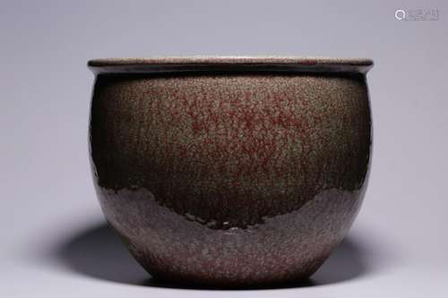 Qing Dynasty - Red Glazed Washer