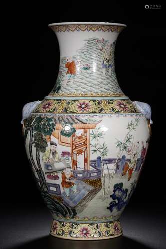 Qing Dynasty - 'Jiaqing Period Made Mark' Famille Rose