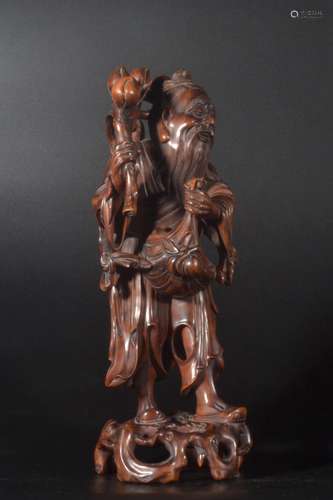 Qing Dynasty - Boxwood Elder Ornament