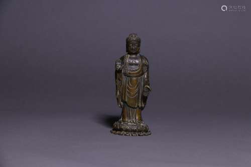 Bronze Gautama Standing Figure