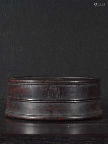 Qing Dynasty - Zitan Wood Stationary Lidded Box