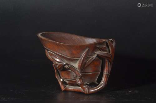 Qing Dynasty - Zitan Wood Cup