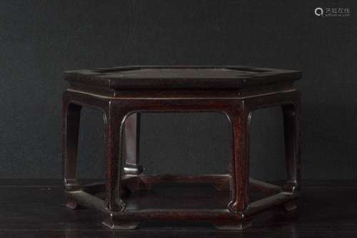 Qing Dynasty - Zitan Wood Stationary Table