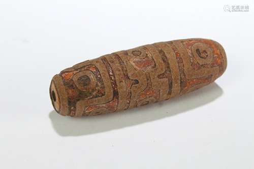 A Tibetan Religious Dzi Bead