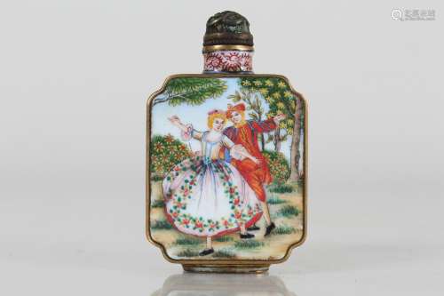 A Chinese Western-portrait Snuff Bottle