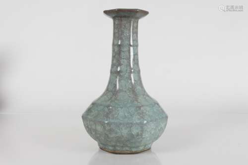 A Chinese Octa-fortune Porcelain Vase