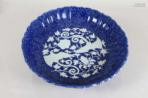 A Chinese Massive Phoenix-fortune Blue-coding Porcelain