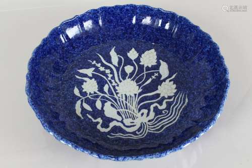 A Chinese Aqua-fortune Blue-coding Massive Porcelain