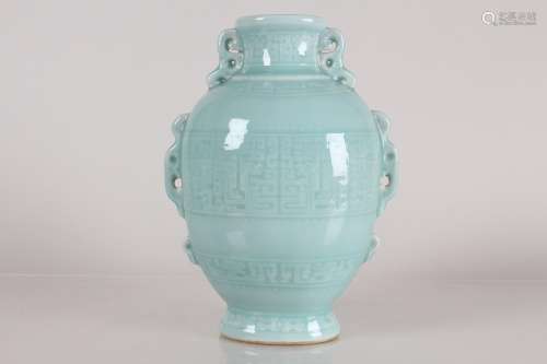 A Chinese Ancient-framing Blue-coding Porcelain Fortune