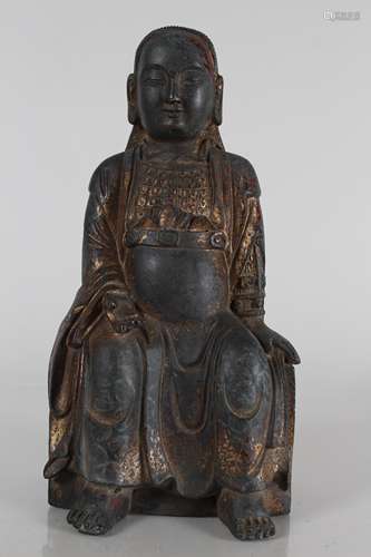 A Chinese Religious Fortune Buddha Statue