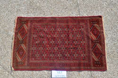 Ancien Boukara Turkmen, vers 1930. Velours en laine sur fond...