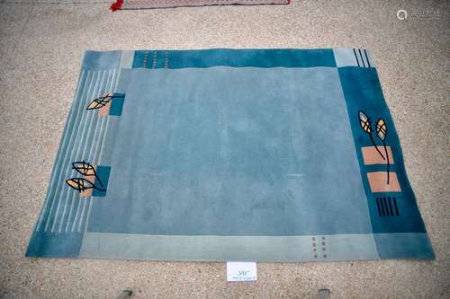 Tapis moderne contemporain teufté XXe. Velours en laine sur ...