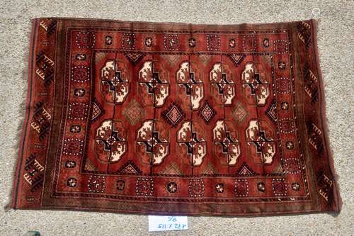 Boukara(Turkmen), 1980. Velours en laine sur fondations en l...