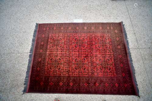 Turkmen Afghan, 1980. Velours en laine sur fondations en lai...